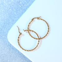 Stainless Steel Hoop Earring, 304 Stainless Steel, fashion jewelry 