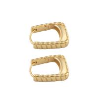 Brass Hoop Earring, fashion jewelry & for woman, golden 