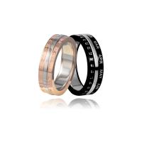 Edelstahl Fingerring, 304 Edelstahl, Vakuum-Ionen-Beschichtung, unisex & verschiedene Größen vorhanden, keine, 5.5mm, verkauft von PC