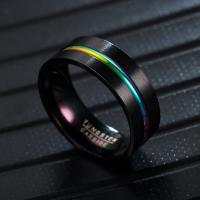 Anillo de dedo de acero Titanium de, Partículas de acero, Joyería & para hombre, Vendido por UD