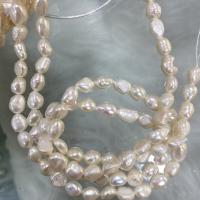 Baroque Cultured Freshwater Pearl Beads, DIY, white, 7-8mm Approx 37 cm 