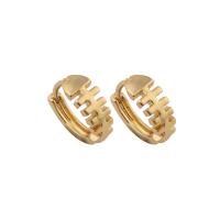 Brass Lever Back Earring, fashion jewelry & for woman, golden 