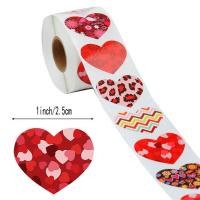 Decorative Stickers, Adhesive Sticker, Heart, printing, DIY, 25mm 