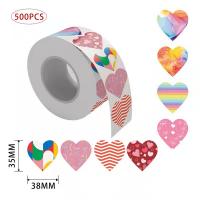 Decorative Stickers, Adhesive Sticker, Heart, printing, DIY 