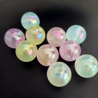 Plating Acrylic Beads, Round, DIY & luminated 16mm, Approx 