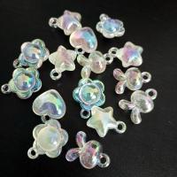 Plating Acrylic Beads, UV plating & DIY & luminated 20mm, Approx 