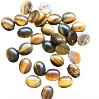 Gemstone Cabochons, Tiger Eye, Oval, DIY brown 