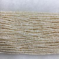 Potato Cultured Freshwater Pearl Beads, DIY, white, 2-3mm Approx 37 cm 