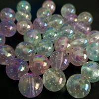 Plating Acrylic Beads, Round, UV plating, DIY & luminated 16mm, Approx 