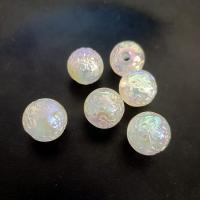 Plating Acrylic Beads, Round, DIY & luminated 16mm, Approx 