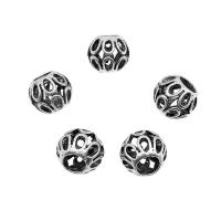 Zinc Alloy Spacer Beads, antique silver color plated, DIY & hollow Approx 5mm, Approx 