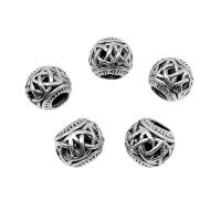 Zinc Alloy Spacer Beads, antique silver color plated, DIY & hollow Approx 4.5mm, Approx 