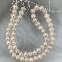 Potato Cultured Freshwater Pearl Beads, DIY, white, 6-7mm Approx 37 cm 