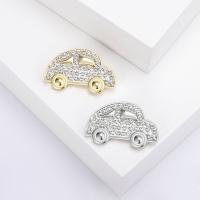 Rhinestone Zinc Alloy Brooch, Car, plated, fashion jewelry & for woman & with rhinestone 