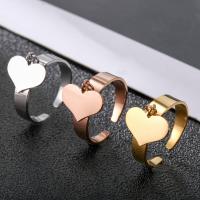 Edelstahl Fingerring, 304 Edelstahl, Herz, Modeschmuck & für Frau, keine, verkauft von PC