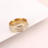 Edelstahl Fingerring, 304 Edelstahl, Kreisring, Galvanische Beschichtung, Modeschmuck & unisex, keine, Inner diameter:17-18mm, verkauft von PC