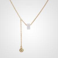 Collar de la joyería de plata esterlina, Plata de ley 925, con Ojo de gato, con 1.97inch extender cadena, chapado, para mujer, más colores para la opción, longitud:aproximado 15.74 Inch, Vendido por UD