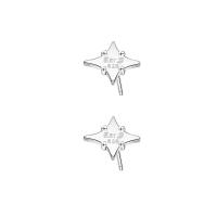 Sterling Silver Stud Earring, Argent sterling 925, bijoux de mode & pour femme Vendu par paire