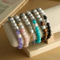 Pulsera de Piedras Preciosas, acero inoxidable 304, con Piedras preciosas, chapado, Joyería & diferentes materiales para la opción, más colores para la opción, longitud:aproximado 7 Inch, Vendido por UD