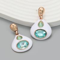 Acrylic Drop Earring, Zinc Alloy, with enamel & Acrylic, fashion jewelry & for woman 