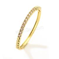 Cubic Zirconia Micro Pave Brass Bracelet, real gold plated, micro pave cubic zirconia & for woman 