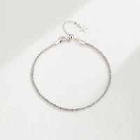 Sterling Silver Bracelets, 925 Sterling Silver, with 1.18inch extender chain, fashion jewelry & for woman Approx 6.3 Inch 