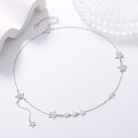 Collier de bijoux en argent , Argent sterling 925, avec 1.97inch chaînes de rallonge, bijoux de mode & pour femme Environ 12.99 pouce, Vendu par PC