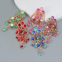 Resin Zinc Alloy Earring, with Resin, fashion jewelry & for woman 