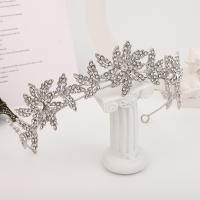 Tiaras nupciales, aleación de zinc, Joyería & para mujer & con diamantes de imitación, más colores para la opción, diámetro interior:aproximado 135mm, Vendido por UD