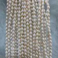 Rice Cultured Freshwater Pearl Beads, DIY, white, 4-5mm Approx 37 cm 