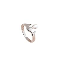 Zinc Alloy Finger Ring, silver color plated, fashion jewelry & for woman, silver color, 18mm 