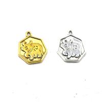 Zinc Alloy Animal Pendants, Polygon, plated, vintage & DIY Approx 