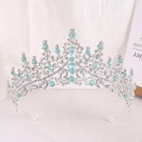 Tiaras nupciales, aleación de zinc, chapado, Joyería & para mujer & con diamantes de imitación, más colores para la opción, diámetro interior:aproximado 150mm, Vendido por UD