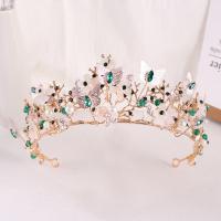 Tiaras nupciales, aleación de zinc, con Cristal, chapado, Joyería & para mujer & con diamantes de imitación, más colores para la opción, diámetro interior:aproximado 150mm, Vendido por UD