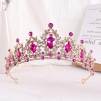 Tiaras nupciales, aleación de zinc, Joyería & para mujer & con diamantes de imitación, más colores para la opción, diámetro interior:aproximado 140mm, Vendido por UD