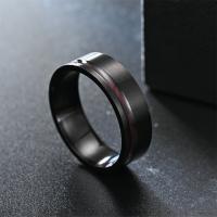 Edelstahl Fingerring, 304 Edelstahl, Modeschmuck & verschiedene Größen vorhanden, 8mm, verkauft von PC