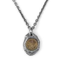 Collier en laiton fait à la main, bijoux de mode & styles différents pour le choix & pour homme, 28u00d719.5u00d74.3mm,3mm Environ 60 cm, Vendu par PC