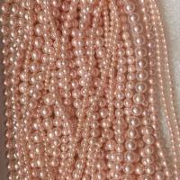 Peties perles de la mer du sud, Shell Pearl, Légèrement rond, DIY & normes différentes pour le choix, rose Environ 37 cm, Vendu par brin