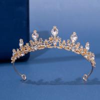 Bridal Tiaras, Zinc Alloy, with Crystal, plated, fashion jewelry & for woman 