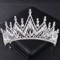 Tiaras nupciales, aleación de zinc, chapado, Joyería & para mujer & con diamantes de imitación, más colores para la opción, diámetro interior:aproximado 150mm, Vendido por UD