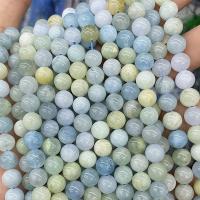 Aquamarine Beads, Round, polished, DIY 