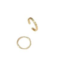 Zinc Alloy Toe Ring, gold color plated, 2 pieces & fashion jewelry & for woman, golden 