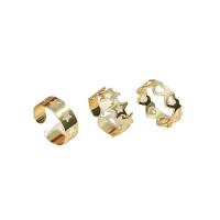 Zinc Alloy Toe Ring, gold color plated, three pieces & fashion jewelry & for woman, golden, 14mm 