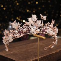 Tiaras nupciales, aleación de zinc, con Cristal & Perlas plásticas, Joyería & para mujer, más colores para la opción, diámetro interior:aproximado 170mm, Vendido por UD