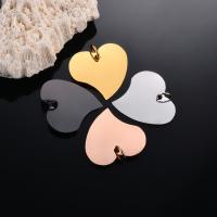 Stainless Steel Heart Pendants, 304 Stainless Steel, Vacuum Ion Plating, DIY Approx 60 cm 