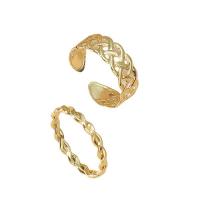 Zinklegierung Zehe Ring, goldfarben plattiert, 2 Stück & Modeschmuck & für Frau, goldfarben, 14mm, verkauft von PC