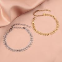 ステンレス スチール ブレスレット, 304ステンレススチール, とともに 3.15inch エクステンダチェーン, ファッションジュエリー & 女性用, 無色, 6mm, 長さ:約 6.3 インチ, 売り手 ストランド