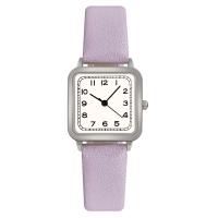 Women Wrist Watch, PU Leather, with Glass & 304 Stainless Steel & Zinc Alloy, Square, fashion jewelry & Chinese movement & for woman Approx 230 mm 