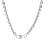 Collier de bijoux en argent , Argent sterling 925, bijoux de mode & unisexe, argent, 4.5mm Environ 45 cm, Vendu par PC