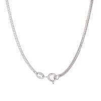 Collier de bijoux en argent , Argent sterling 925, Plaqué de platine, bijoux de mode & longueur différente pour le choix & unisexe, 1.5mm, Vendu par PC